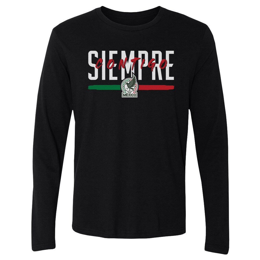 Explore mexico national team 500 level siempre contigo long sleeve t-shirt – black – Canada World Cup T-Shirts and Jerseys