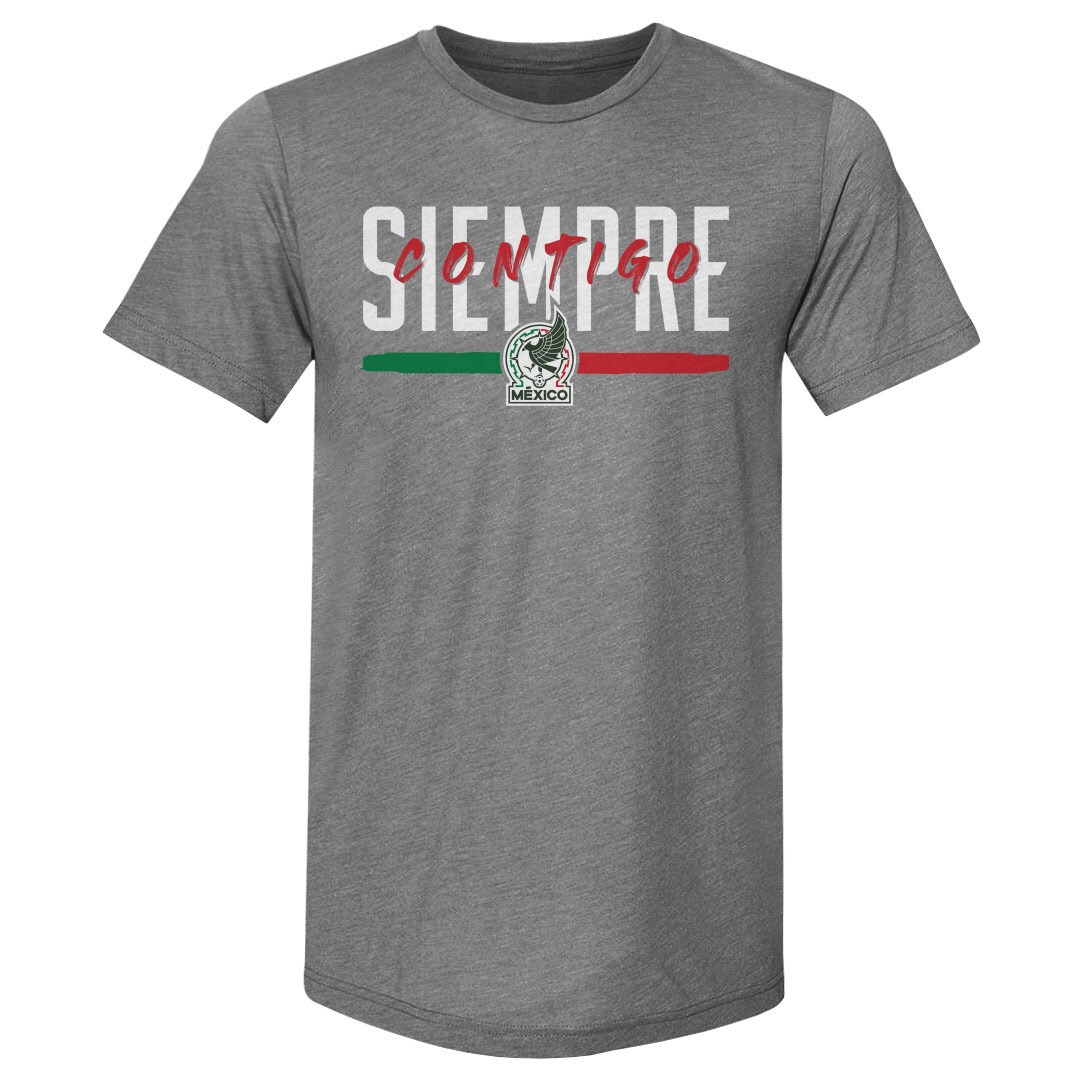 Explore mexico national team 500 level siempre contigo premium tri-blend t-shirt – gray – Canada World Cup T-Shirts and Jerseys