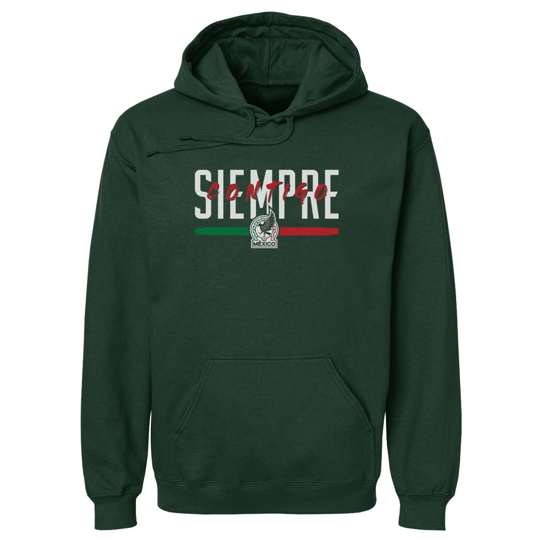 Explore mexico national team 500 level siempre contigo pullover hoodie – dark green – Canada World Cup T-Shirts and Jerseys