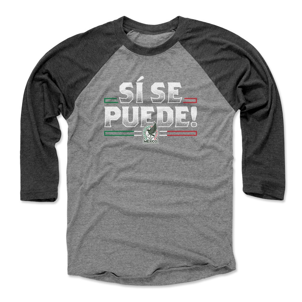Explore mexico national team 500 level unisex si se puede raglan 34-sleeve baseball t-shirt – blackheather gray – Canada World Cup T-Shirts and Jerseys
