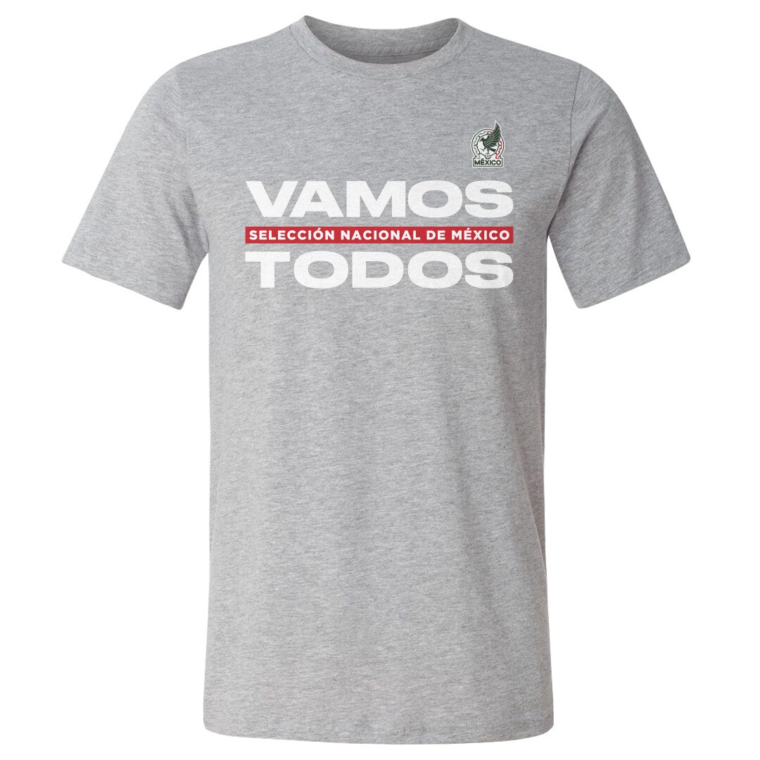 Explore mexico national team 500 level vamos todos cotton t-shirt – heather gray – Canada World Cup T-Shirts and Jerseys