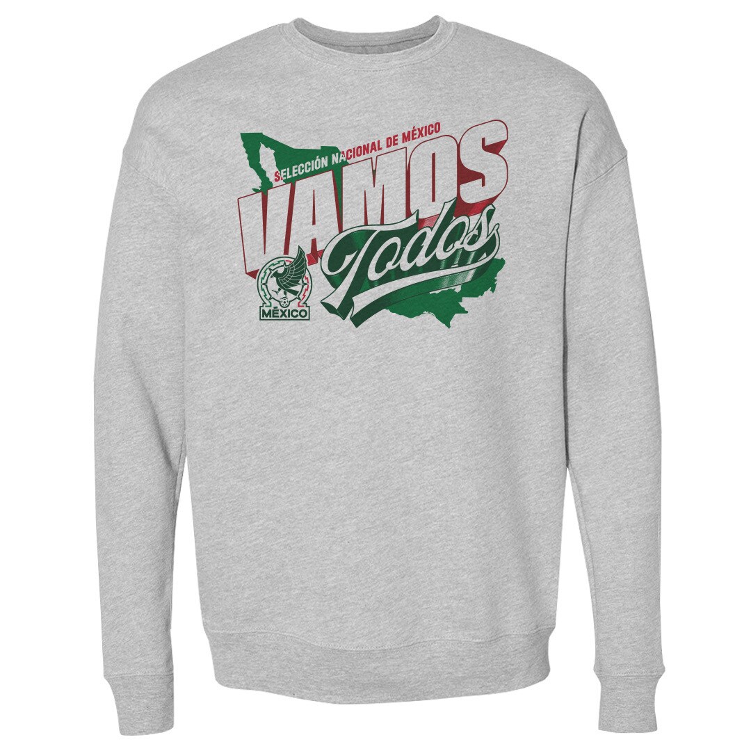 Explore mexico national team 500 level vamos todos country crewneck sweatshirt – heather gray – Canada World Cup T-Shirts and Jerseys