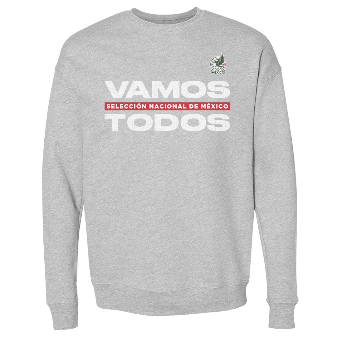 Explore mexico national team 500 level vamos todos crewneck sweatshirt – heather gray – Canada World Cup T-Shirts and Jerseys