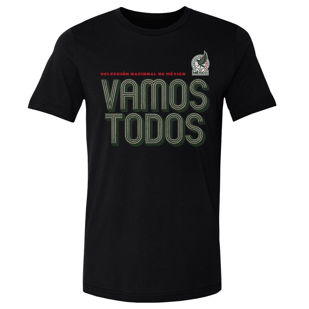 Explore mexico national team 500 level vamos todos inline bold cotton t-shirt – black – Canada World Cup T-Shirts and Jerseys