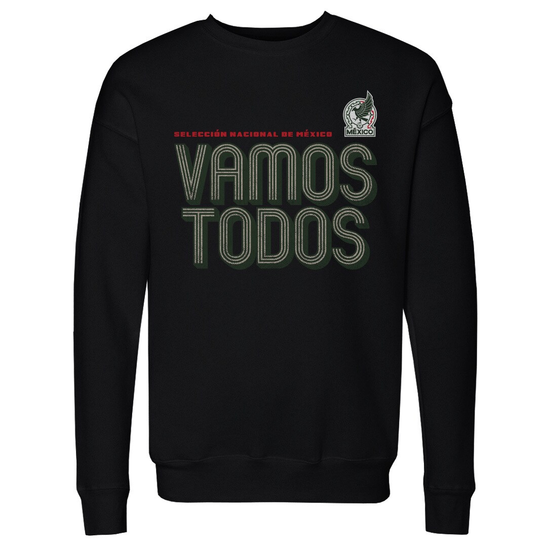 Explore mexico national team 500 level vamos todos inline bold crewneck sweatshirt – black – Canada World Cup T-Shirts and Jerseys