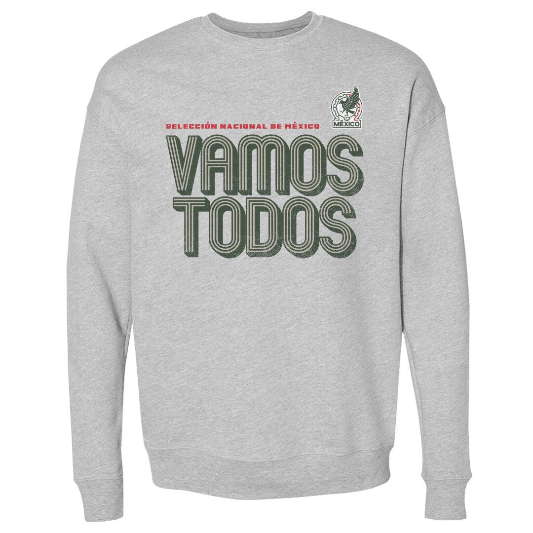 Explore mexico national team 500 level vamos todos inline bold crewneck sweatshirt – heather gray – Canada World Cup T-Shirts and Jerseys