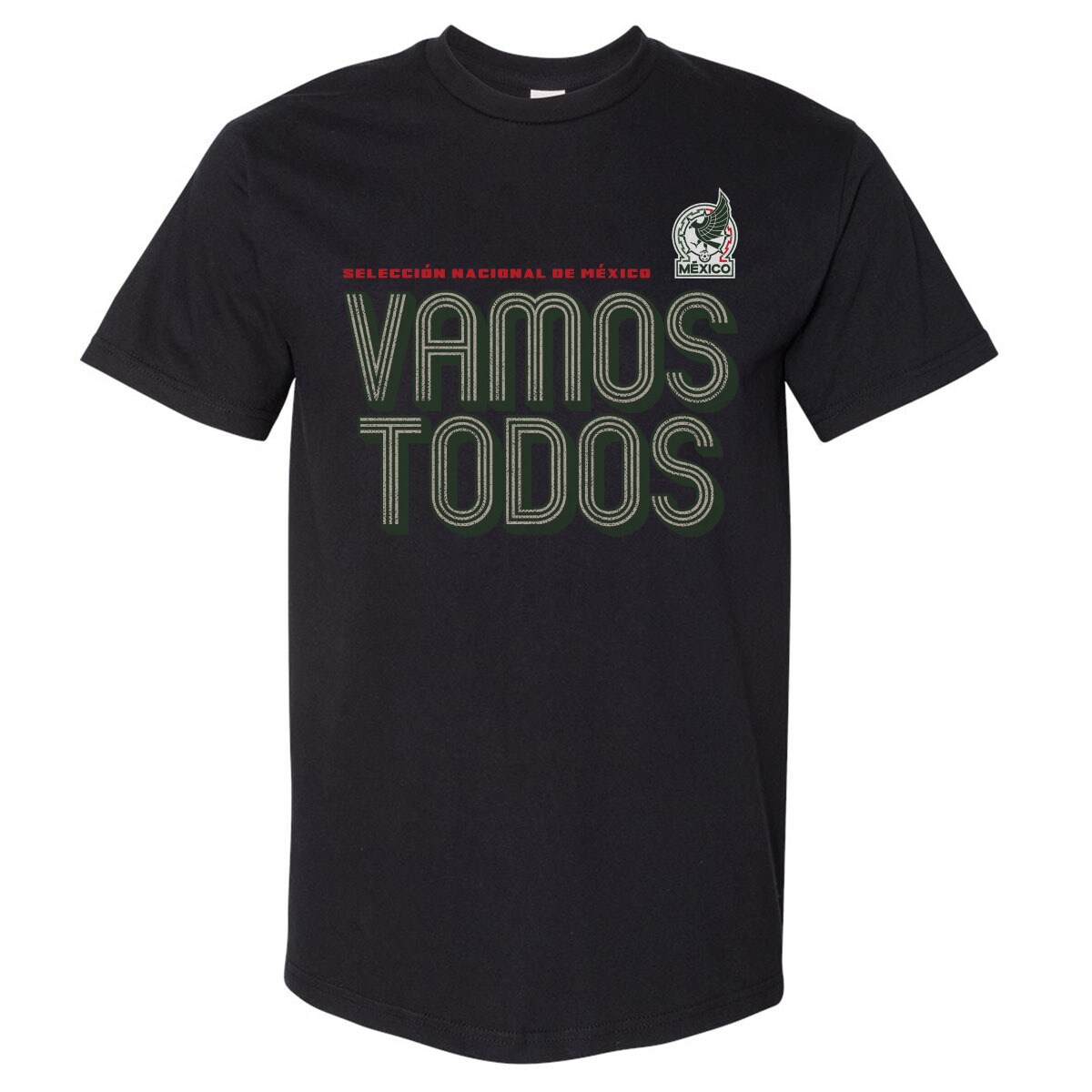 Explore mexico national team 500 level vamos todos inline bold heavyweight t-shirt – black – Canada World Cup T-Shirts and Jerseys