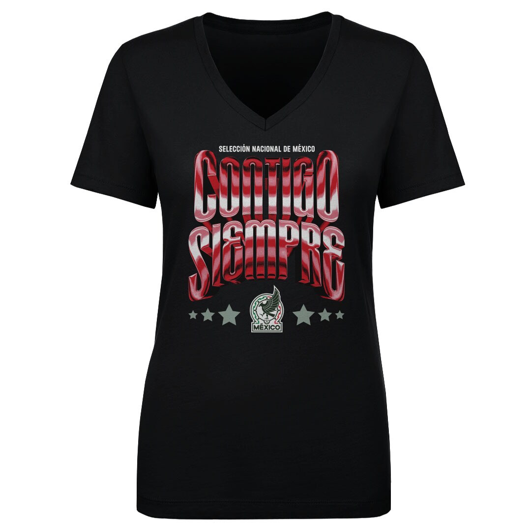 Explore mexico national team 500 level women8217s contigo siempre vintage v-neck t-shirt – black – Canada World Cup T-Shirts and Jerseys
