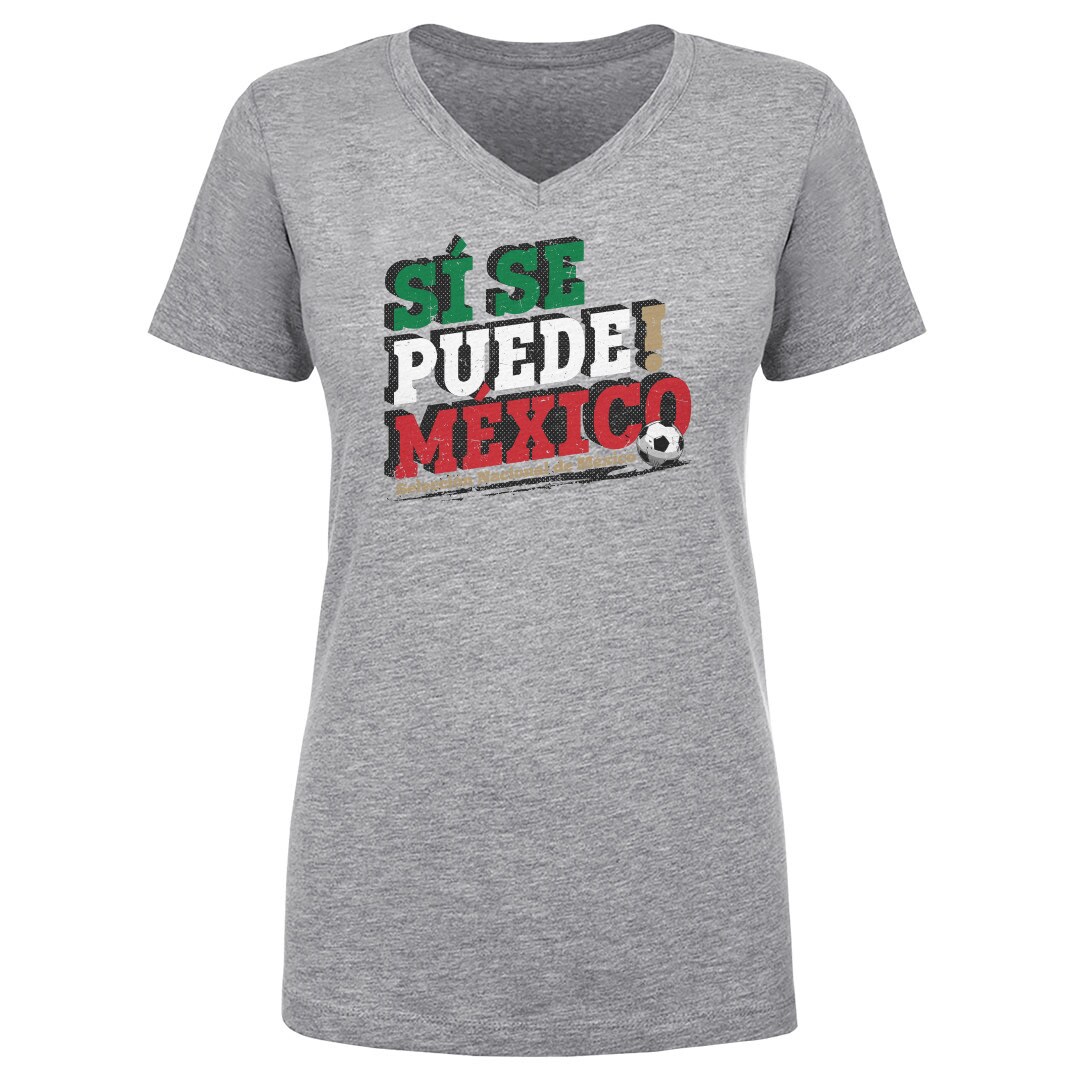 Explore mexico national team 500 level women8217s si se puede v-neck t-shirt – heather gray – Canada World Cup T-Shirts and Jerseys