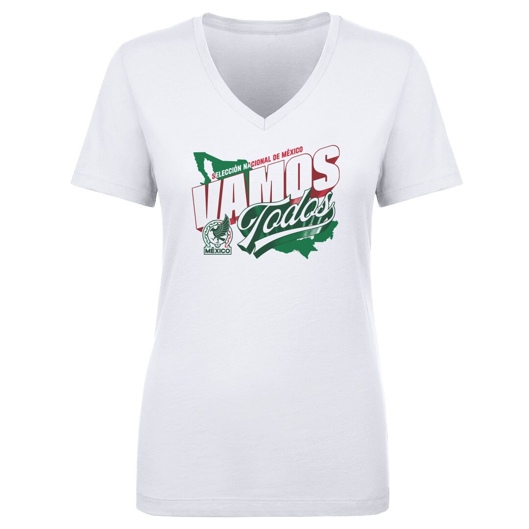 Explore mexico national team 500 level women8217s vamos todos country v-neck t-shirt – white – Canada World Cup T-Shirts and Jerseys