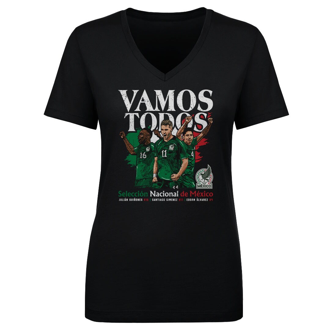 Explore mexico national team 500 level women8217s vamos todos julián quiñones santiago giménez amp edson Álvarez v-neck t-shirt – heather gray – Canada World Cup T-Shirts and Jerseys