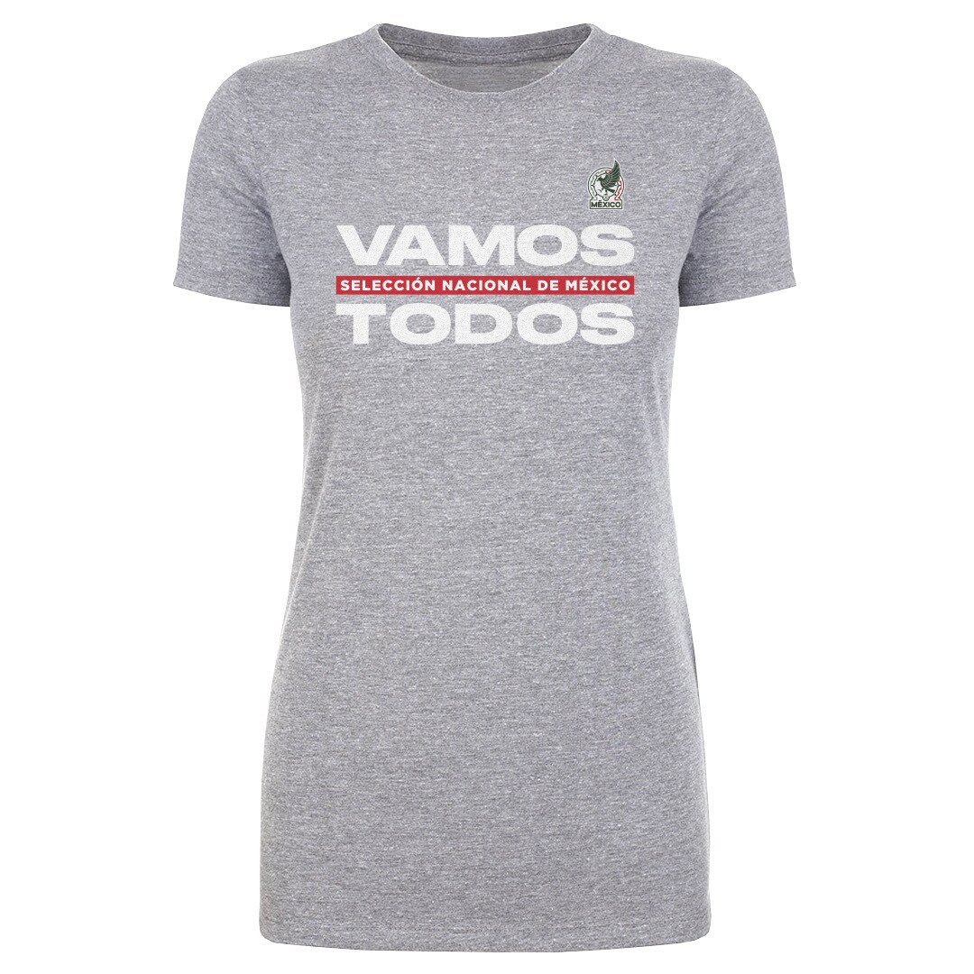 Explore mexico national team 500 level women8217s vamos todos t-shirt – heather gray – Canada World Cup T-Shirts and Jerseys