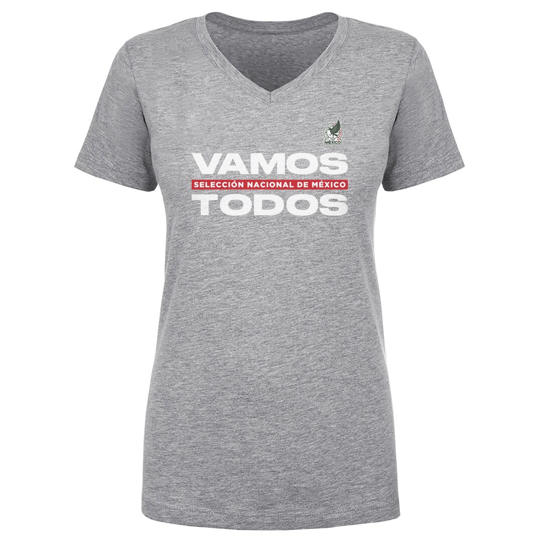 Explore mexico national team 500 level women8217s vamos todos v-neck t-shirt – heather gray – Canada World Cup T-Shirts and Jerseys