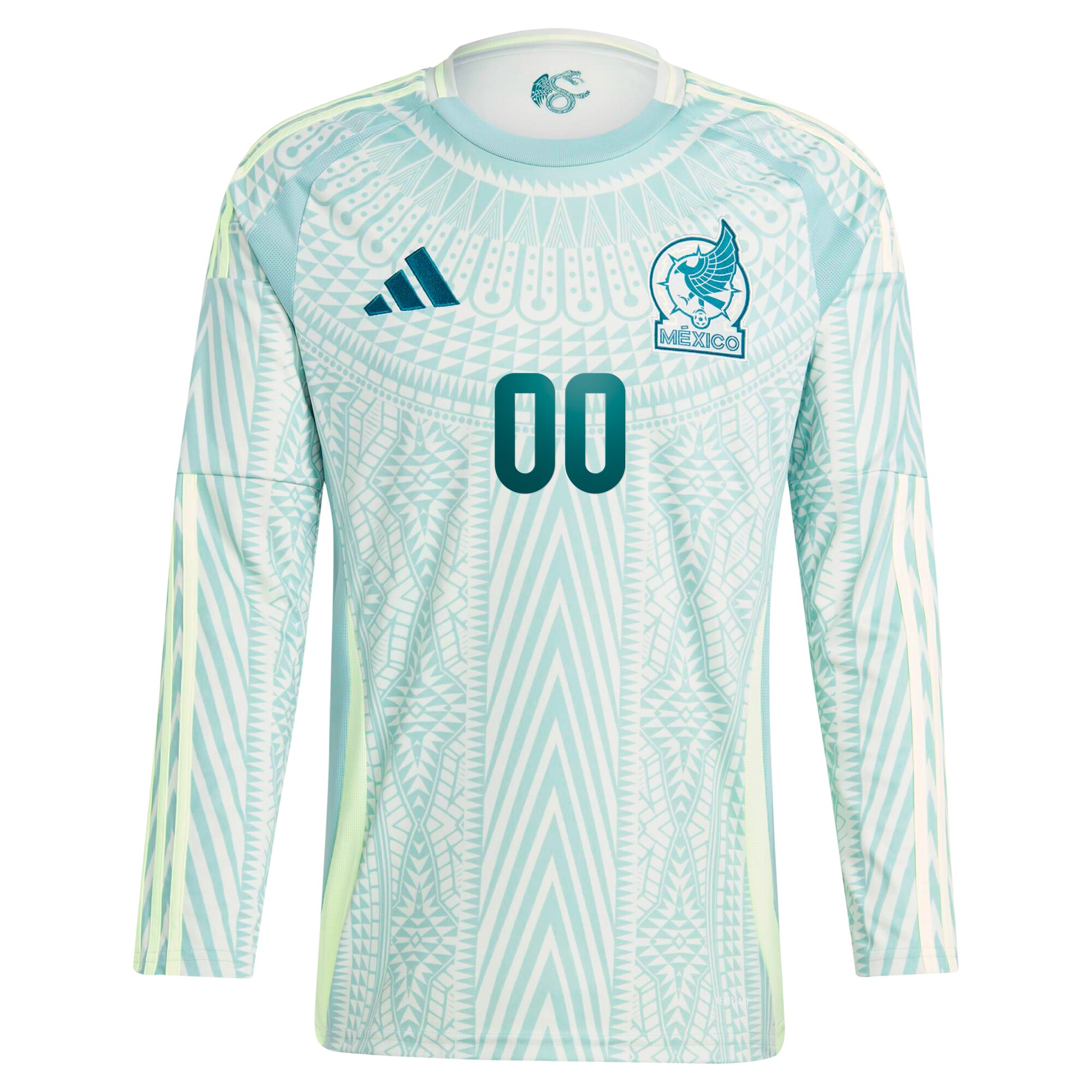 Explore mexico national team adidas 2024 away replica custom long sleeve jersey – green – Canada World Cup T-Shirts and Jerseys