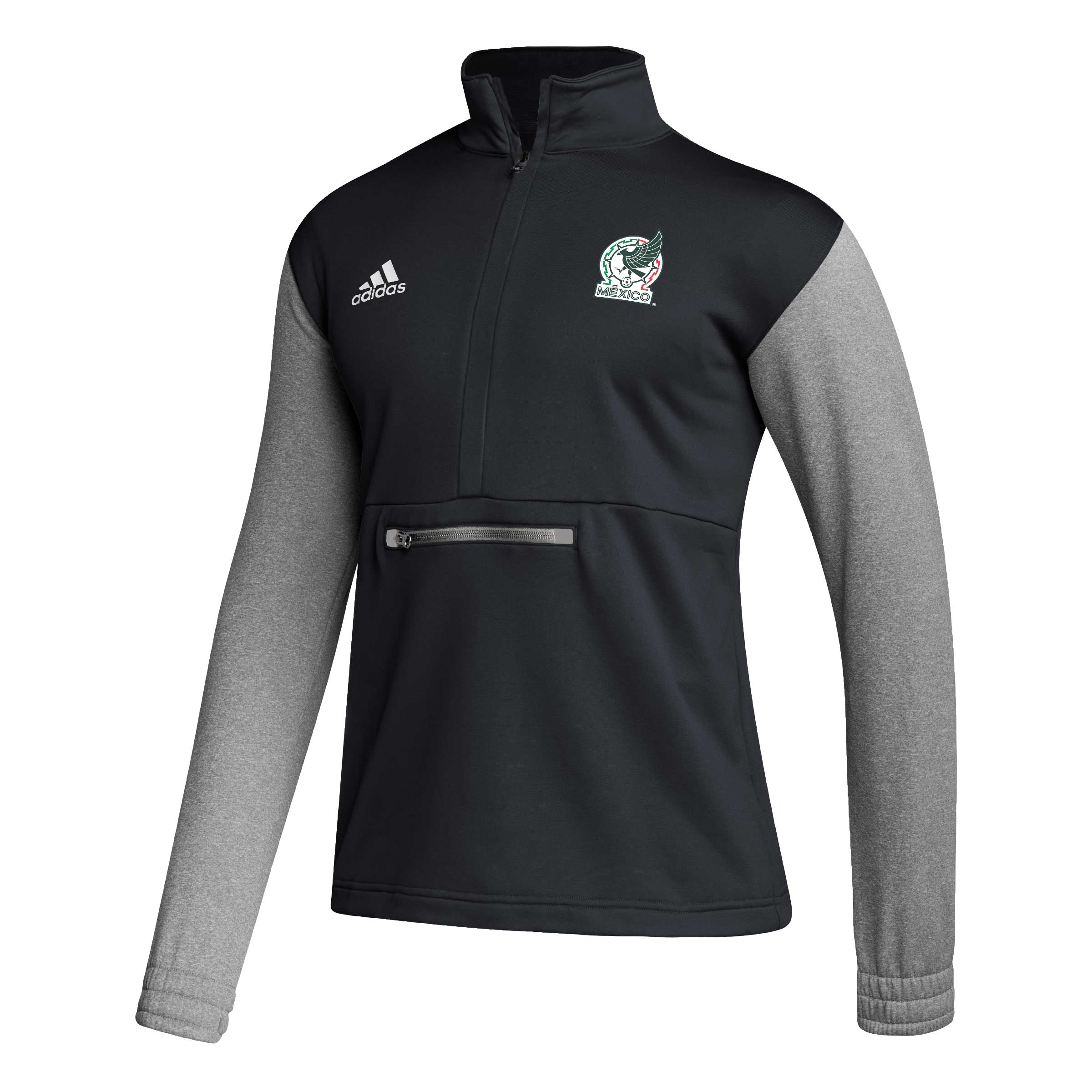 Explore mexico national team adidas crest long sleeve half-zip top – black – Canada World Cup T-Shirts and Jerseys