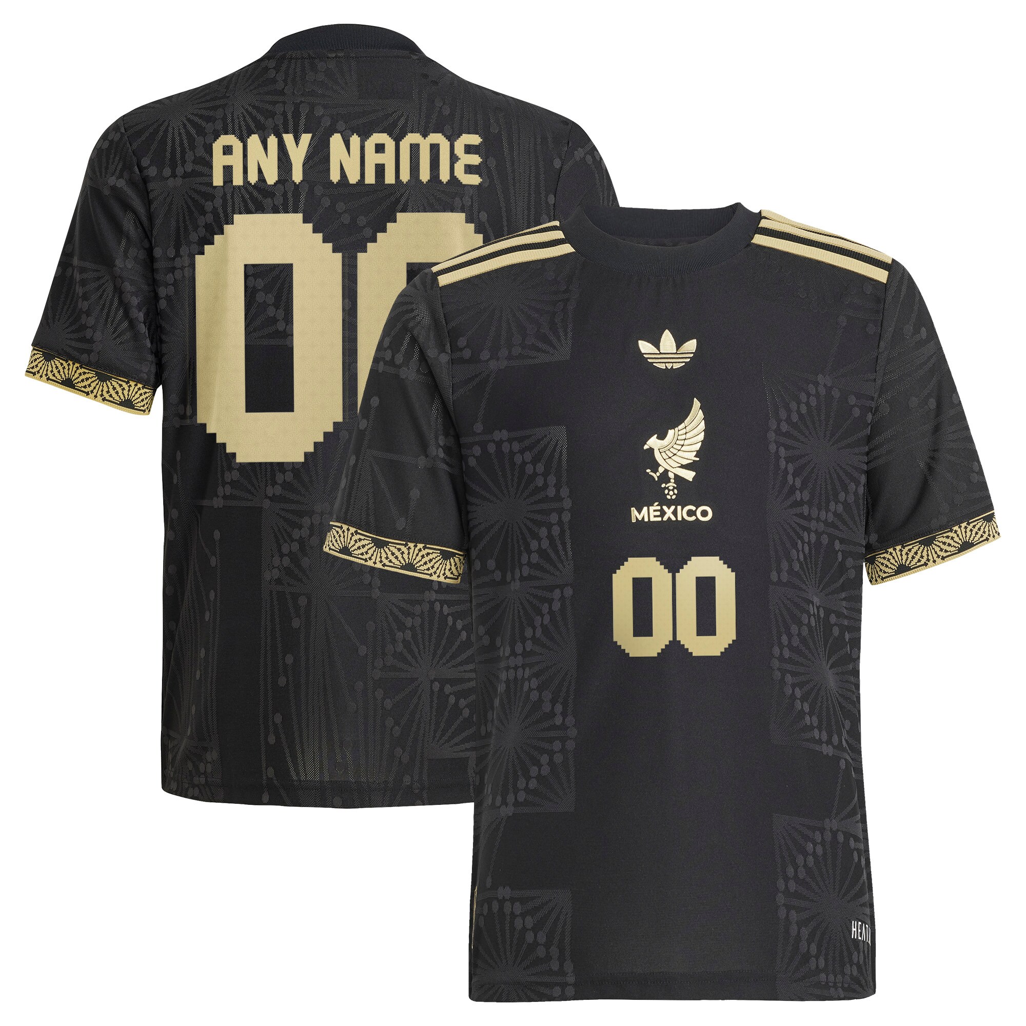 Explore mexico national team adidas youth 2025 third authentic custom jersey – black – Canada World Cup T-Shirts and Jerseys