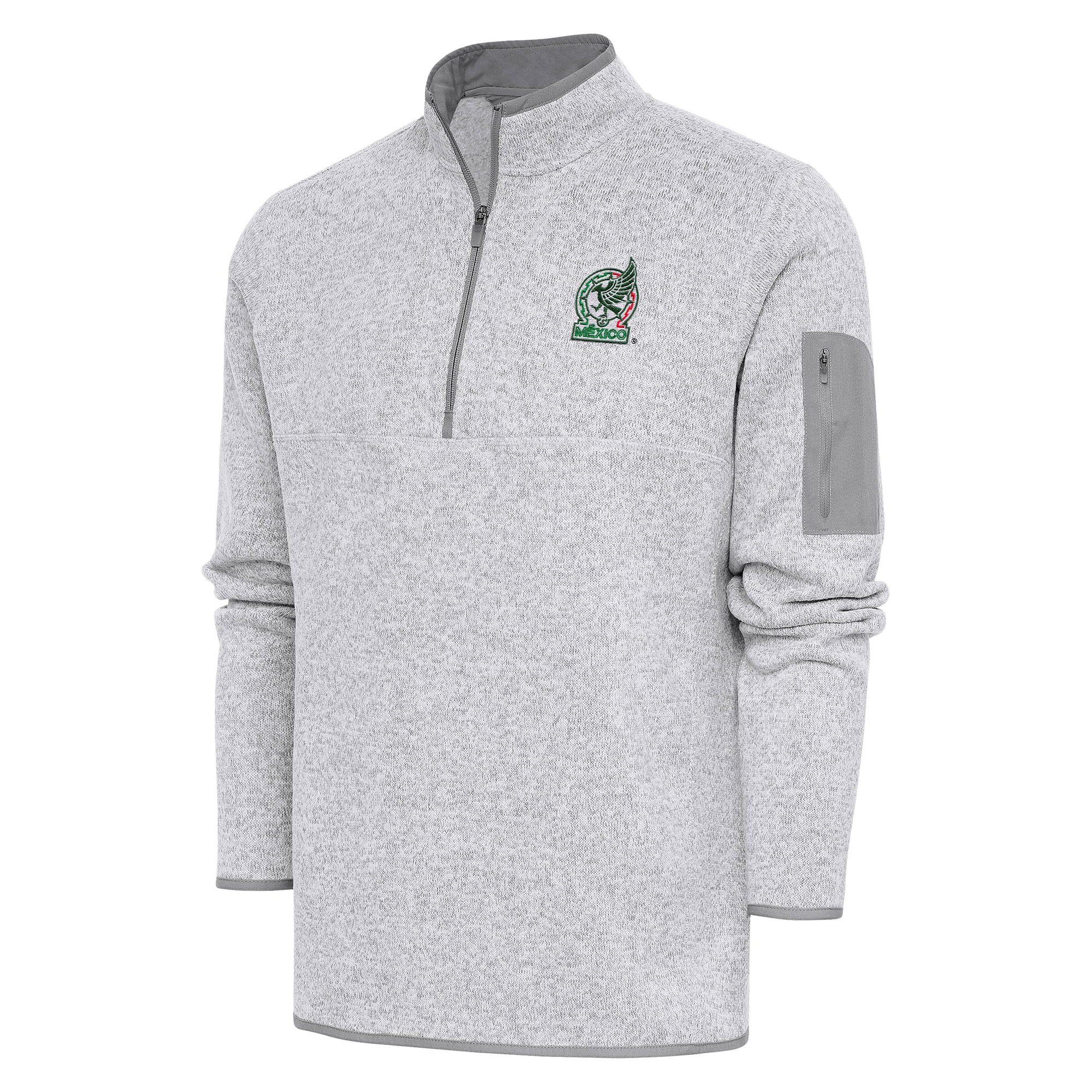 Explore mexico national team antigua elevate quarter-zip pullover – heather gray – Canada World Cup T-Shirts and Jerseys
