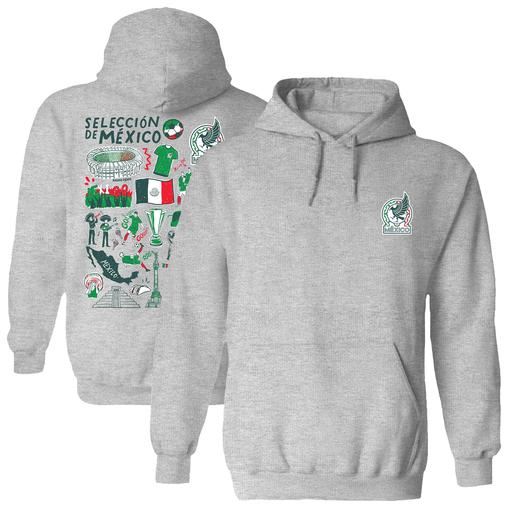 Explore mexico national team vive la fete women8217s impressions artwork pullover hoodie – gray – Canada World Cup T-Shirts and Jerseys