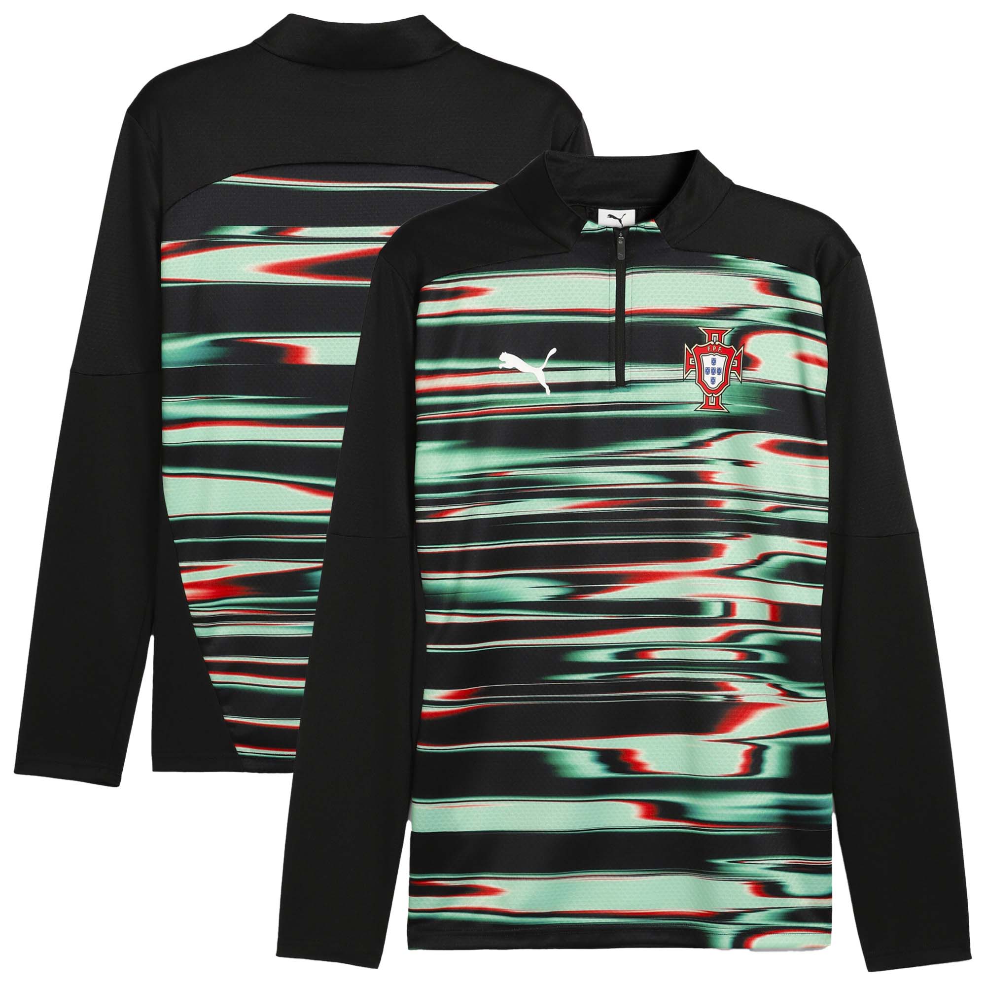 Explore portugal national team puma 2025 pre-match quarter-zip top – black – Canada World Cup T-Shirts and Jerseys