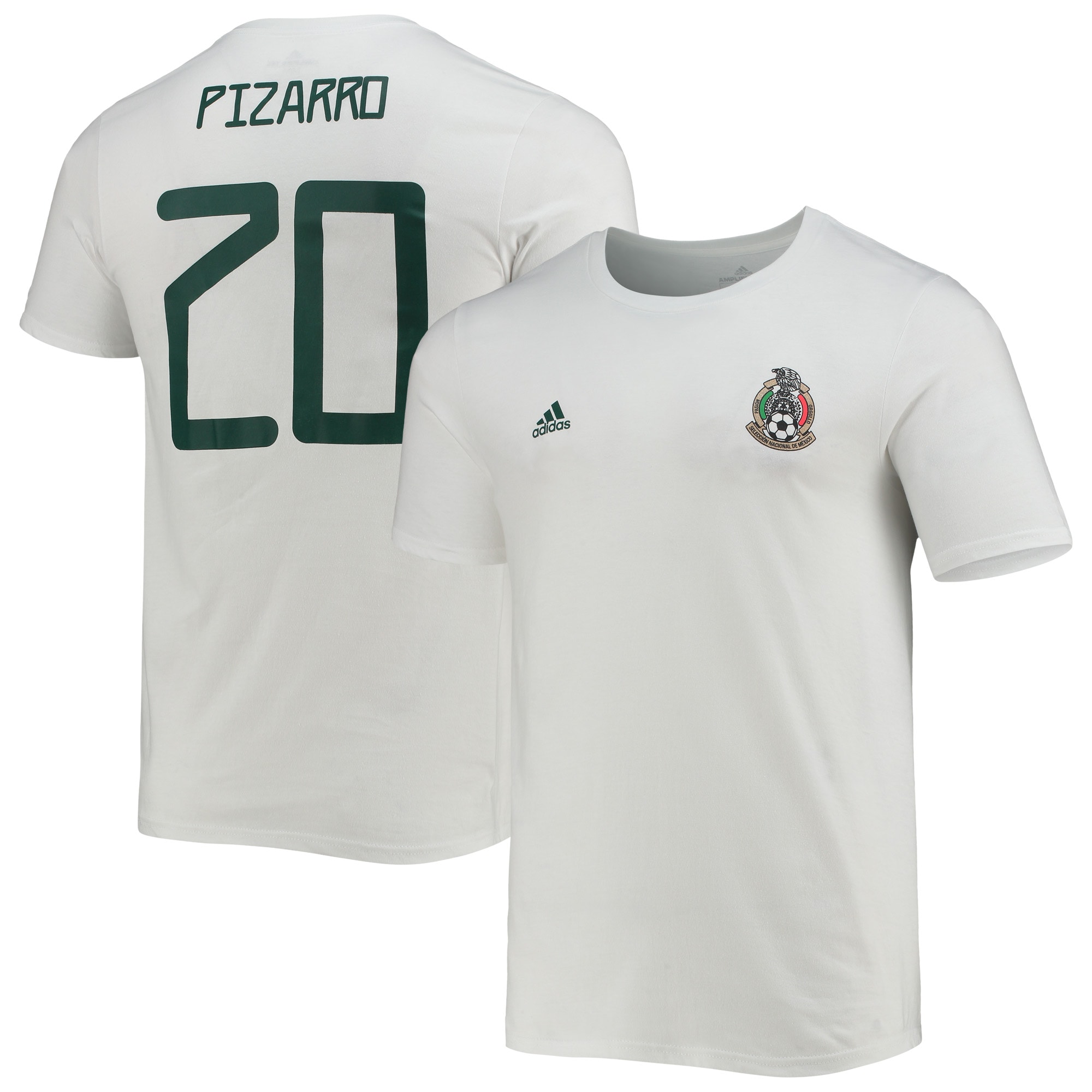 Explore rodolfo pizarro mexico national team adidas amplifier name amp number t-shirt – white – Canada World Cup T-Shirts and Jerseys