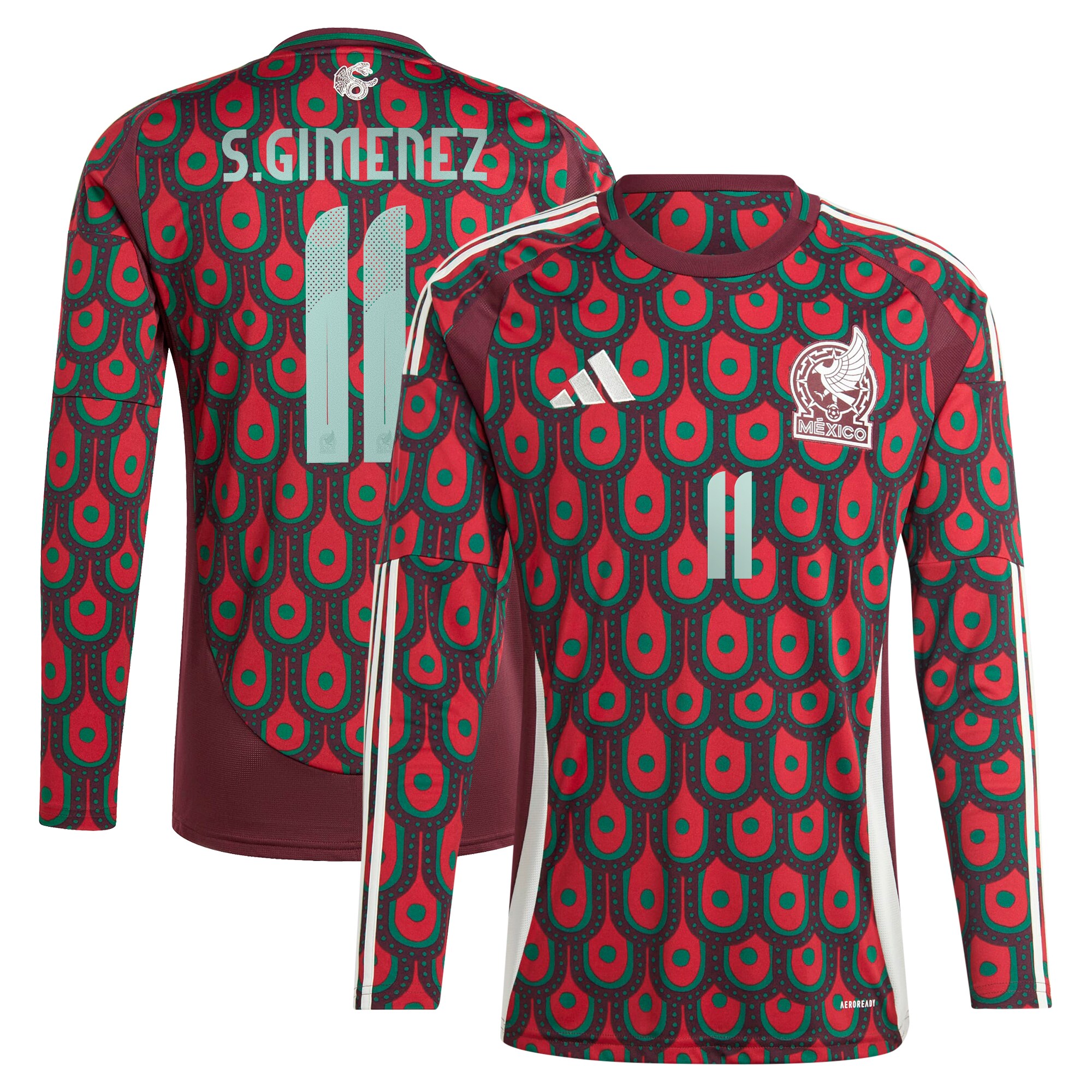 Explore santiago giménez mexico national team adidas 2024 home replica player long sleeve jersey – burgundy – Canada World Cup T-Shirts and Jerseys