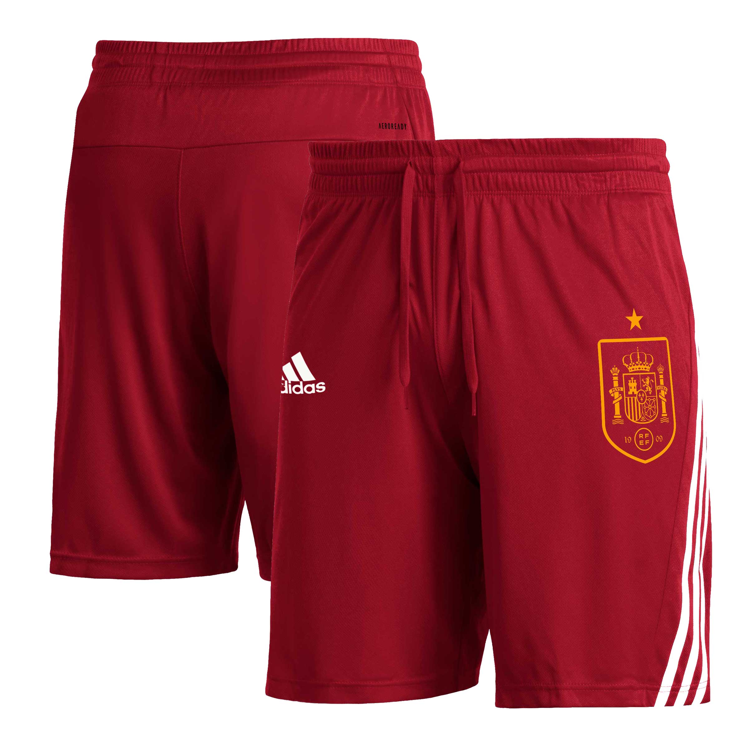 Explore spain national team adidas club crest three-stripe aeroready shorts – red – Canada World Cup T-Shirts and Jerseys