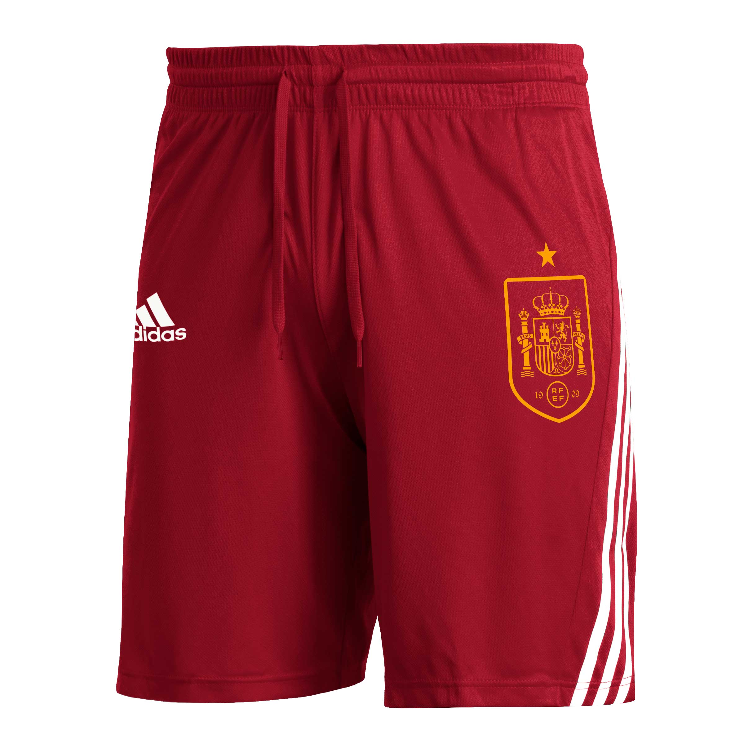 Explore spain national team adidas club crest three-stripe aeroready shorts – red – Canada World Cup T-Shirts and Jerseys