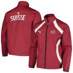 Explore switzerland national team puma 2024 pre-match full-zip hoodie jacket – red – Canada World Cup T-Shirts and Jerseys