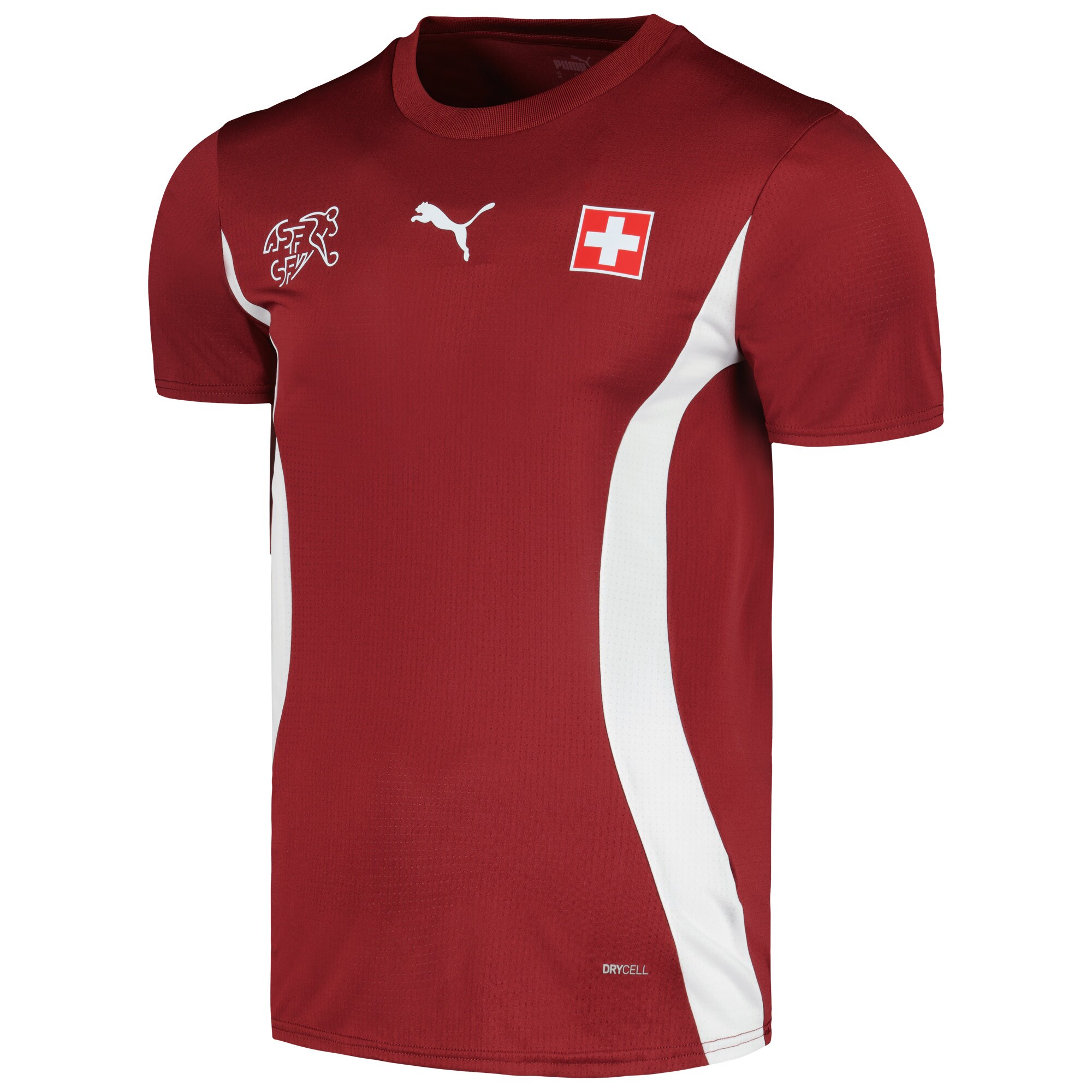 Explore switzerland national team puma 2024 pre-match jersey – red – Canada World Cup T-Shirts and Jerseys