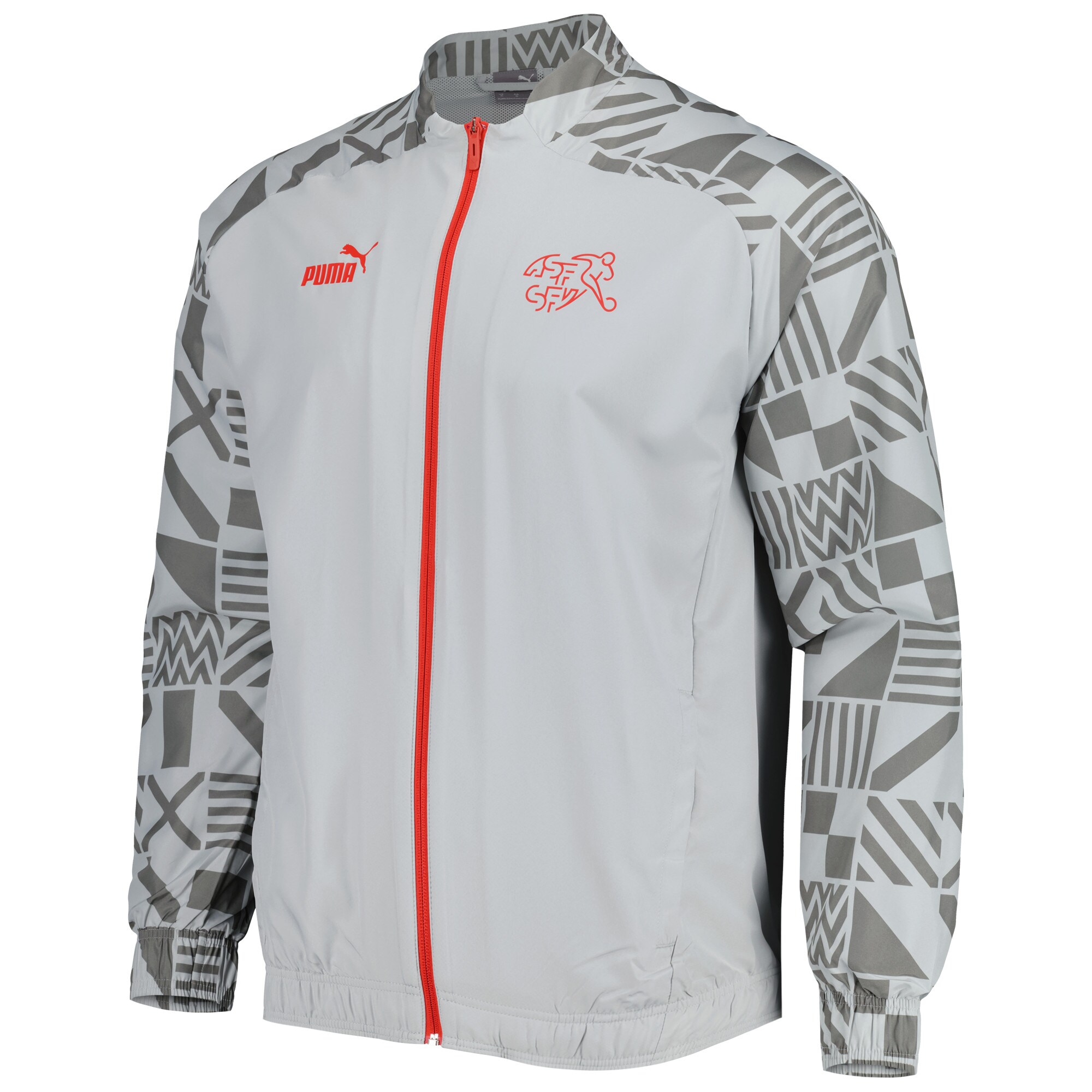 Explore switzerland national team puma pre-match raglan full-zip training jacket – gray – Canada World Cup T-Shirts and Jerseys